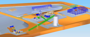 3D image of proposed plant layout